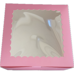 Caja Rosada Cuadrada 25,5x25,5x12,5cm (25 Unidades)