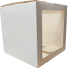 Caja Blanca Cuadrada con 2 Micas [35x35x35cm] (25 Unidades)