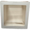 Caja Blanca Cuadrada con 2 Micas [35x35x35cm] (25 Unidades)