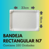 Bandeja Rectangular N7 (100 Unidades)