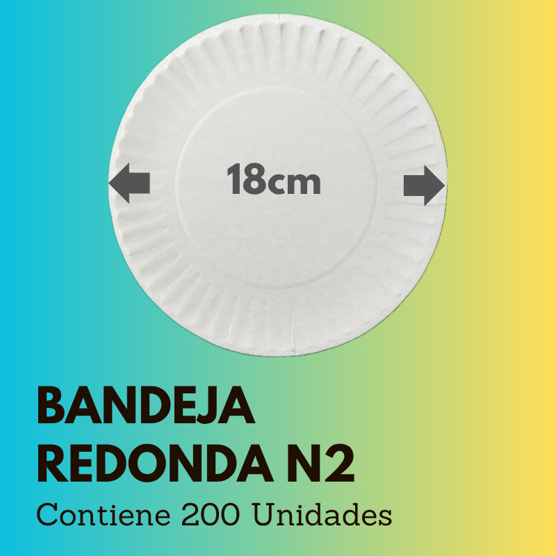 Bandeja Redonda N2 (200 Unidades)