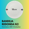 Bandeja Redonda N2 (200 Unidades)