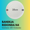 Bandeja Redonda N4 (100 Unidades)