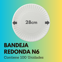 Bandeja Redonda N6 (100 Unidades)