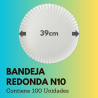 Bandeja Redonda N10 (100 Unidades)