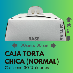 Caja Torta Chica Normal [X50]