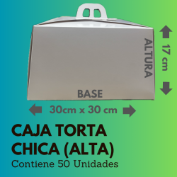 Caja Torta Chica Alta [X50]