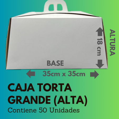 Caja Torta Grande Alta [X50]