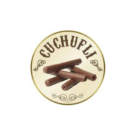 Rollo Etiqueta Cuchufli Beige (Dibujo)