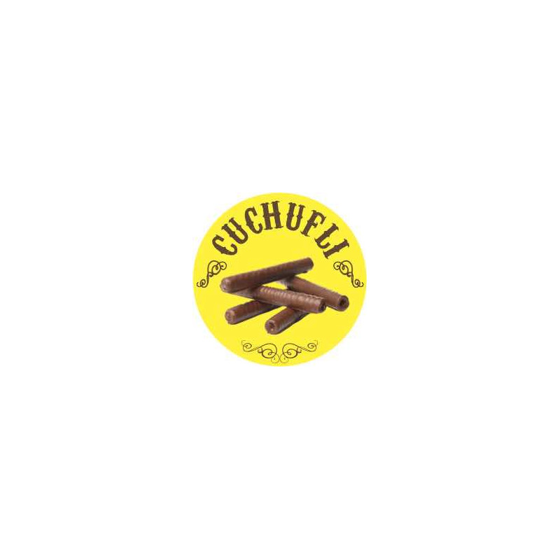 Rollo Etiqueta Cuchufli Amarillo (Dibujo)