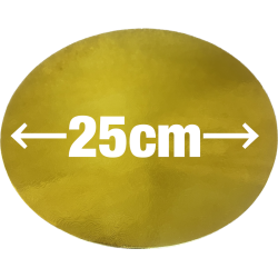 Base Cartón 2mm Redonda 25cm (25 Unidades)