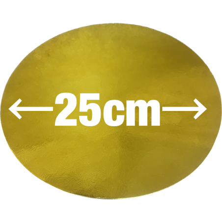 Base Cartón 2mm Redonda 25cm (25 Unidades)