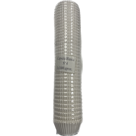 Cápsula de Papel Blanca N4 Redonda