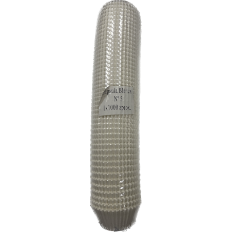 Cápsula de Papel N5 Blanca Redonda