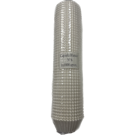 Cápsula de Papel Blanca N6 Redonda