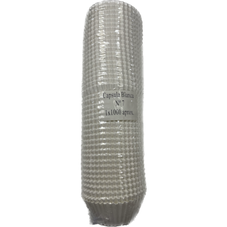 Cápsula de Papel Blanca N7 Redonda