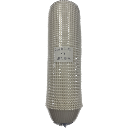 Cápsula de Papel Blanca N8 Redonda