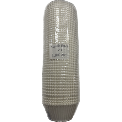 Cápsula de Papel N9 Blanca Redonda