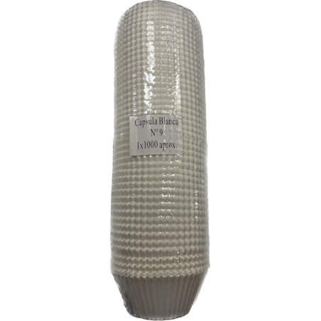 Cápsula de Papel Blanca N9 Redonda
