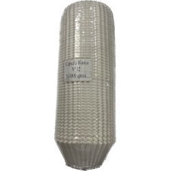 Cápsula de Papel Blanca N12 Redonda