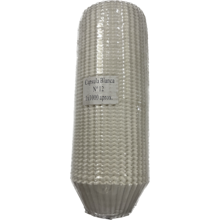 Cápsula de Papel Blanca N12 Redonda