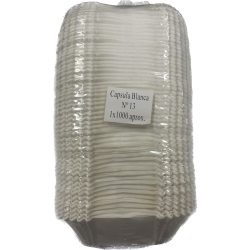 Cápsula de Papel N13 Blanca Ovalada