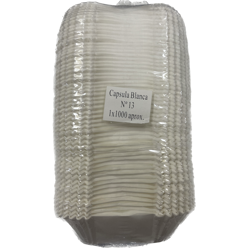 Cápsula de Papel N13 Blanca Ovalada