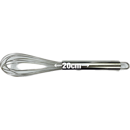 Batidor Metálico Manual 20cm