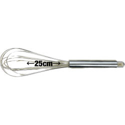 Batidor Metálico Manual 25cm