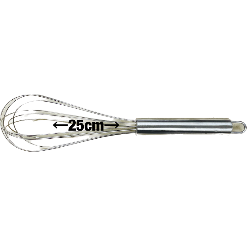 Batidor Metálico Manual 25cm