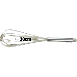 Batidor Metálico Manual 30cm