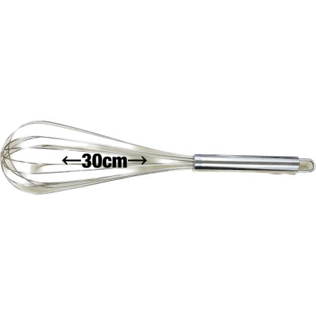 Batidor Metálico Manual 30cm