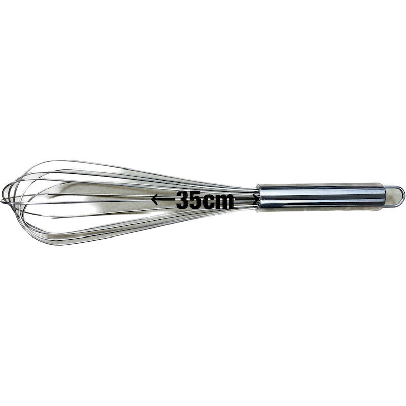 Batidor Metálico Manual 35cm