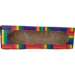 Caja Impresa 4 Alfajores Rectangular Arcoíris