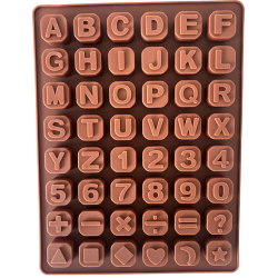 Molde de Silicona Alfanumérico