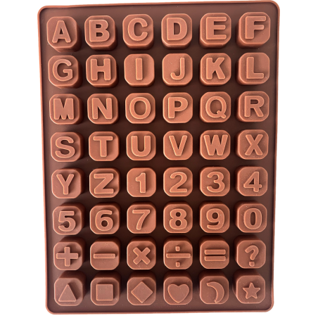 Molde de Silicona Alfanumérico