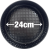 Molde para Bizcocho 24cm negro Desmontable