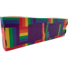 Caja Impresa 4 Alfajores Rectangular Arcoíris