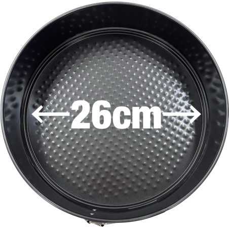 Molde para Bizcocho 26 cm negro Desmontable