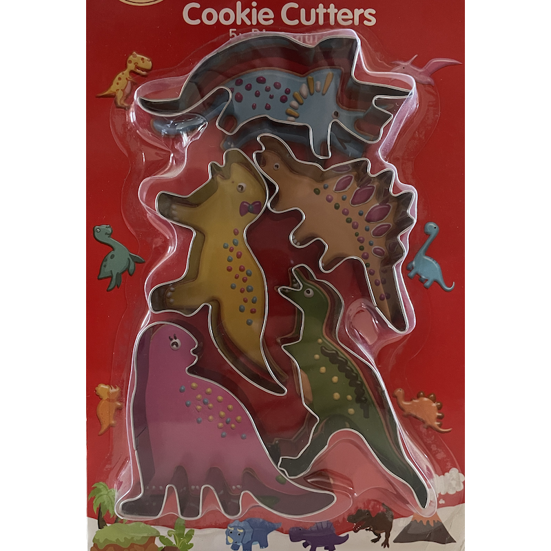 Set Cortadores de Dinosaurios (5 Diseños)