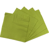 Servilleta Color Verde Lima 25x25cm (20 Unidades)