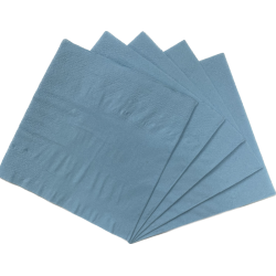 Servilleta Color Celeste 25x25cm (20 Unidades)