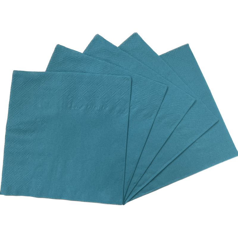 Servilleta Color Calipso 25x25cm (20 Unidades)