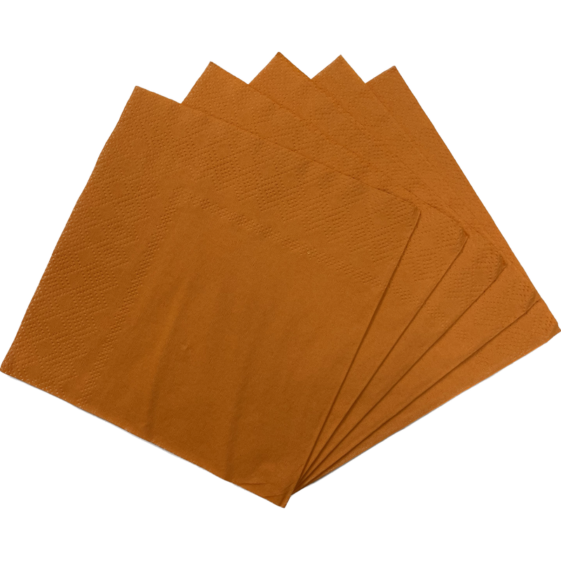 Servilleta Color Naranjo 25x25cm (20 Unidades)