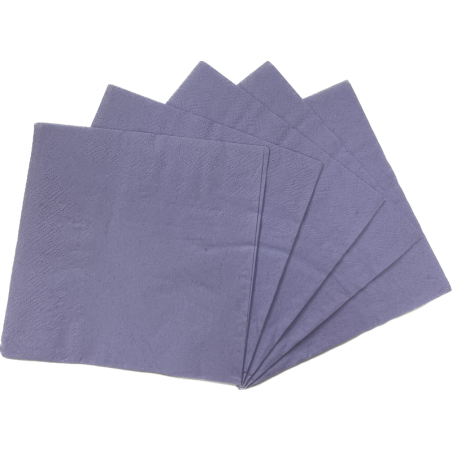 Servilleta Color Violeta 25x25cm (20 Unidades)