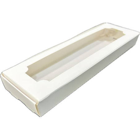 Caja Blanca 4 Alfajores Rectangular (50 Unidades)