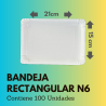 Bandeja Rectangular N6 (100 Unidades)