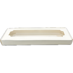 Caja Blanca 4 Alfajores Rectangular (50 Unidades)