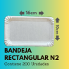 Bandeja Rectangular N2 (200 Unidades)