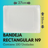 Bandeja Rectangular N9 (100 Unidades)